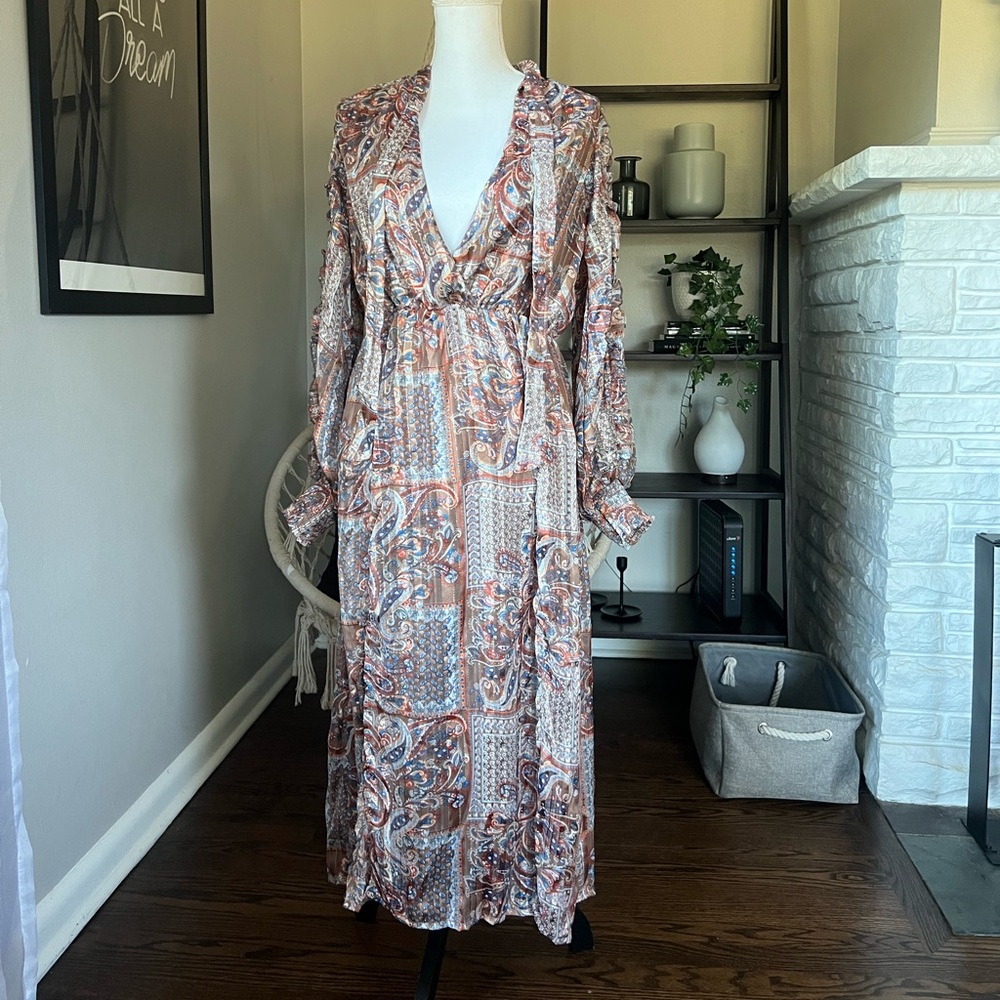 Missguided Paisley Print Maxi Dress